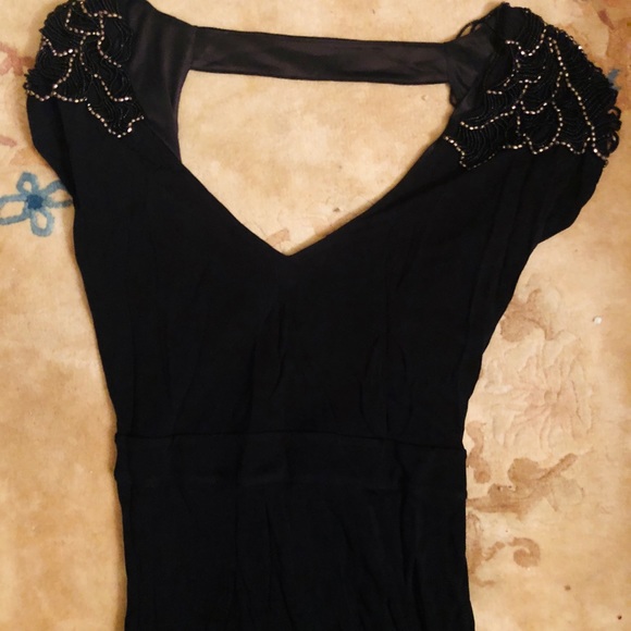 NWOT Stella +Jamie Backless Black formal Dress SzM - Picture 3 of 5